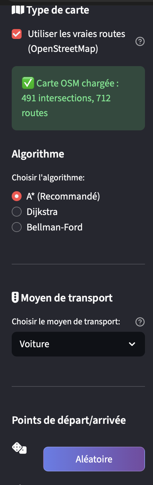 Paramètres de l'application